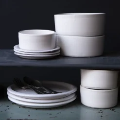 187 FLYTOX Maison De Campagne|Saladiers-Saladier en céramique - Blanc