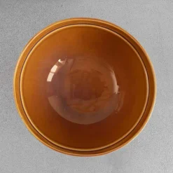 1636 DEARTIS Saladiers-Saladier en grès brillant - Rayures Noires