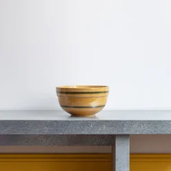 1636 DEARTIS Saladiers-Saladier en grès brillant - Rayures Noires