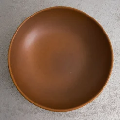 559 STONEWARE Saladiers-Saladier en grès fin - Cannelle