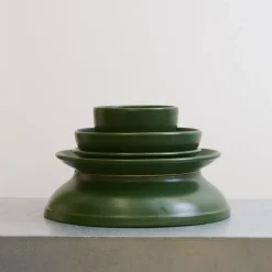 559 STONEWARE Saladiers-Saladier en grès fin - Kaki