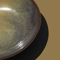 MERCI Saladiers-Saladier en grès émaillé Jaspe - Vert