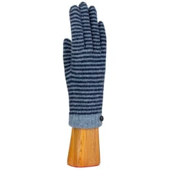 Femme Santacana Gants & Mitaines-- Gants rayés - Bleu