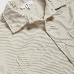 Homme Save Khaki United Chemises-- Chemise manches courtes - Ecru