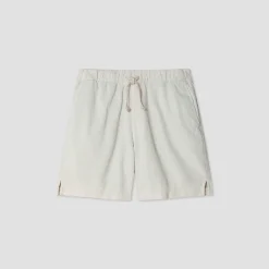 Homme Save Khaki United Shorts-- Short Velours - Ecru