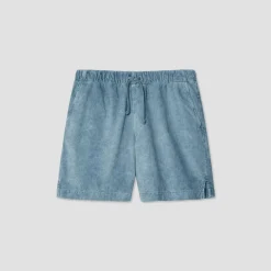 Homme Save Khaki United Shorts-- Short Velours - Bleu