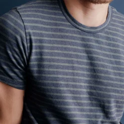 Homme Save Khaki United T-shirts-- T-Shirt Rayé - Pine