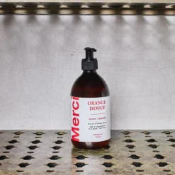 2012 LES SAVONNIERS Savons|Soins Du Corps-Savon liquide Merci - Orange Douce