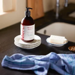 2012 LES SAVONNIERS Savons|Soins Du Corps-Savon liquide Merci - Orange Douce