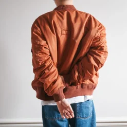 Femme Schott L'esprit Merci|Vestes-x Merci - Bomber Vintage - Marron