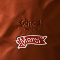 Femme Schott L'esprit Merci|Vestes-x Merci - Bomber Vintage - Marron