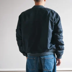 Femme Schott L'esprit Merci|Vestes-x Merci - Bomber Vintage - Marine