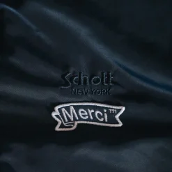 Femme Schott L'esprit Merci|Vestes-x Merci - Bomber Vintage - Marine
