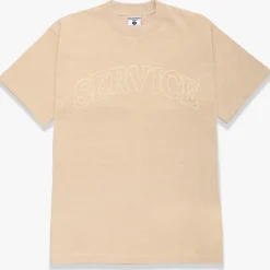 Homme Service Works T-shirts-- Tee Shirt Arch Logo - Beige