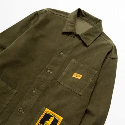 Homme SERVICE WORKS Vestes-- Veste en velours - Olive