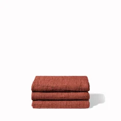 200 LINTEX Serviettes De Table|Serviettes De Bain En Lin-Serviette de bain en lin - Waffle - Rouge Urushi