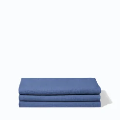 200 LINTEX Serviettes De Table|Serviettes De Bain En Lin-Serviette de bain en lin - Nid d'abeille - Bleu Paros