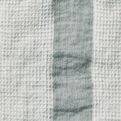 200 LINTEX Serviettes De Table|Serviettes De Bain En Lin-Serviette de bain en lin - Nid d'abeille - Bande Gris Vésuve