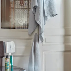 200 LINTEX Serviettes De Table|Serviettes De Bain En Lin-Serviette de bain en lin - Nid d'abeille - Gris Vésuve