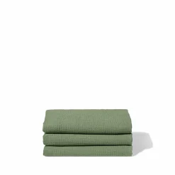 200 LINTEX Serviettes De Table|Serviettes De Bain En Lin-Serviette de bain en lin - Nid d'abeille - Vert d'Anduze