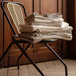 200 LINTEX Serviettes De Table|Serviettes De Bain En Lin-Serviette de bain en lin - Nid d'abeille - Bande