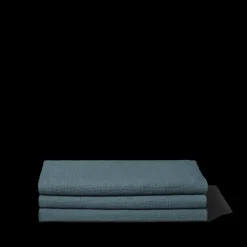 200 LINTEX Serviettes De Table|Serviettes De Bain En Lin-Serviette de bain en lin - Nid d'abeille - Bleu Pétrole