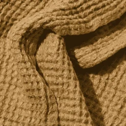 200 LINTEX Salle De Bain : Esprit Japonais|Serviettes De Table-Serviette de bain en lin - Waffle - Jaune Asahi