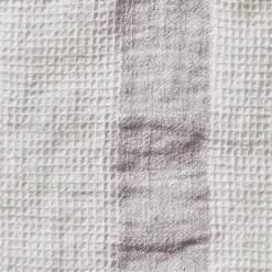 200 LINTEX Salle De Bain : Esprit Japonais|Serviettes De Table-Serviette de bain en lin - Nid d'abeille - Bande Parme Fuji Iro