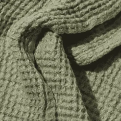 200 LINTEX Maison De Campagne|Salle De Bain : Esprit Japonais-Serviette de bain en lin - Waffle - Vert Komorebi