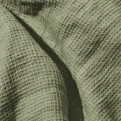 200 LINTEX Maison De Campagne|Salle De Bain : Esprit Japonais-Serviette de bain en lin - Nid d'abeille - Vert Komorebi