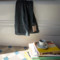 2100 GAZEX Sélection De Bain Merci|Serviettes De Table-Serviette de bain en éponge - Bleu Pétrole