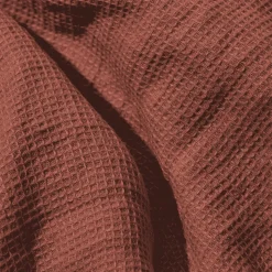 200 LINTEX Serviettes De Table|Serviettes Invités-Serviette de bain invité en lin - Nid d'abeille - Rouge Urushi