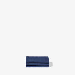 200 LINTEX Salle De Bain : Esprit Japonais|Serviettes De Table-Serviette de bain invité en lin - Nid d'abeille - Bleu Shibori