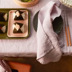 200 LINTEX Serviettes De Table-Serviette de table en lin lavé - Parme Fuji Iro