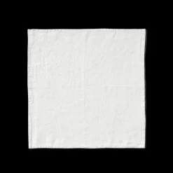 200 LINTEX Serviettes De Table-Serviette de table en lin lavé - Blanc Optique