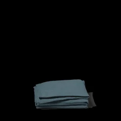 200 LINTEX Serviettes De Table-Serviette de table en lin lavé - Bleu Pétrole