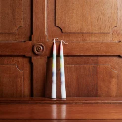 1314 BITTEN DESIGN Bougies & Parfums D'intérieur-Set 2 bougies - Drip Arc-en-ciel