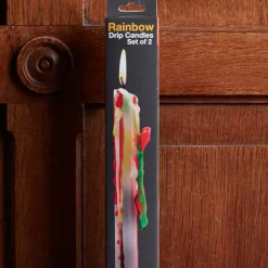 1314 BITTEN DESIGN Bougies & Parfums D'intérieur-Set 2 bougies - Drip Arc-en-ciel
