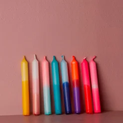 1070 FRAU GOLD Bougies & Parfums D'intérieur-Set de 8 bougies anniversaire confetti