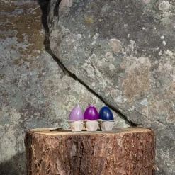 1061 CIERGERIE DES PREMONTRES Bougies & Parfums D'intérieur-Set de 6 bougies en forme d'oeufs