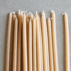 1061 CIERGERIE DES PREMONTRES Bougies & Parfums D'intérieur|Accessoirisez Votre Intérieur-Set de 25 bougies fines - Lin