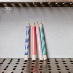 208 HAY Bougies & Parfums D'intérieur-Set de 4 bougies Geometry - Clair