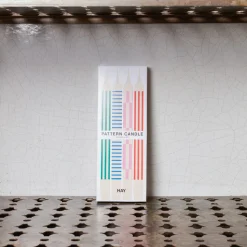 208 HAY Bougies & Parfums D'intérieur-Set de 4 bougies Geometry - Clair