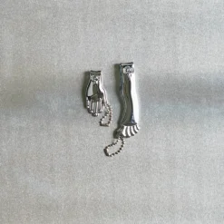 163 KIKKERLAND Accessoires De Salle De Bain-Set de 2 coupe-ongles pour mains et pieds - Argenté