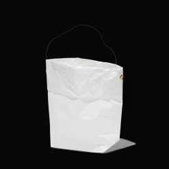 MERCI Guirlandes & Bobines|Maison De Campagne-Set de 4 lanternes en papier - Blanc et or