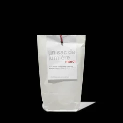 MERCI Guirlandes & Bobines|Maison De Campagne-Set de 4 lanternes en papier - Blanc et argenté