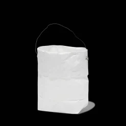 MERCI Guirlandes & Bobines|Maison De Campagne-Set de 4 lanternes en papier - Blanc et argenté