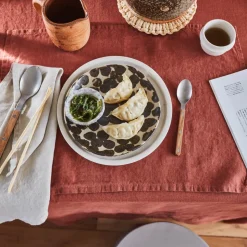 200 LINTEX Sets De Table-Set de table en lin lavé - Rouge Urushi