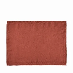 200 LINTEX Sets De Table-Set de table en lin lavé - Rouge Urushi
