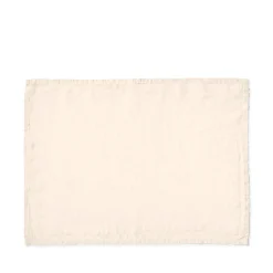 200 LINTEX Sets De Table-Set de table en lin lavé - Blanc de Ceruse